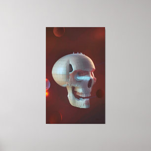 Highrise Living on Skull Asteroid 42-C Canvas Print