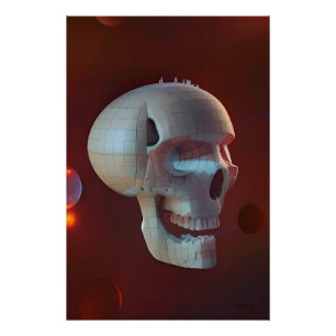 Highrise Living on Skull Asteroid 42-C Poster