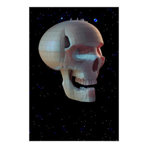Highrise Living on Skull Asteroid 42-C Variant Poster