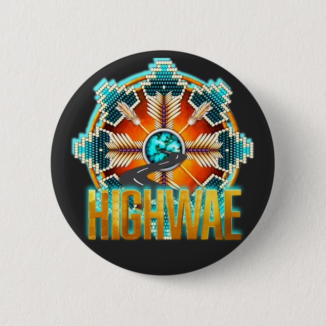 HIGHWAE 6 CM ROUND BADGE (Front)