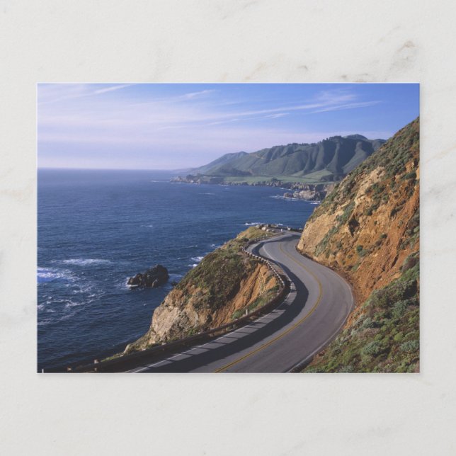 Highway 1 along the California Coast near Postcard (Front)