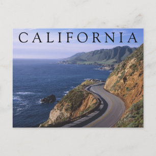 Highway 1   Carmel California   Happy Birthday Postcard
