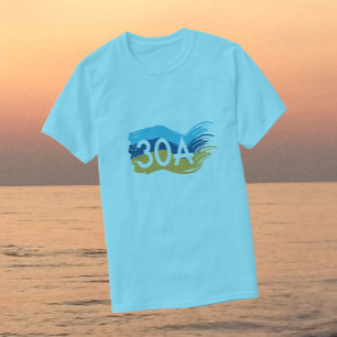 Highway 30A Florida Beach Swash T-Shirt