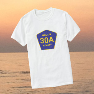 Highway 30A Walton County Florida sign shirt