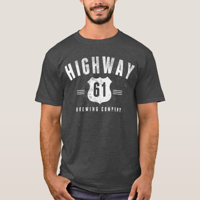 Highway 61 Brewing - Grey Tee (Front)