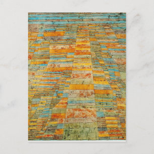 Highway and byways by Paul Klee Postcard