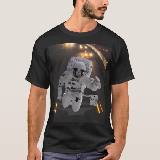 Highway Astronaut Explore Earth Black t-shirt