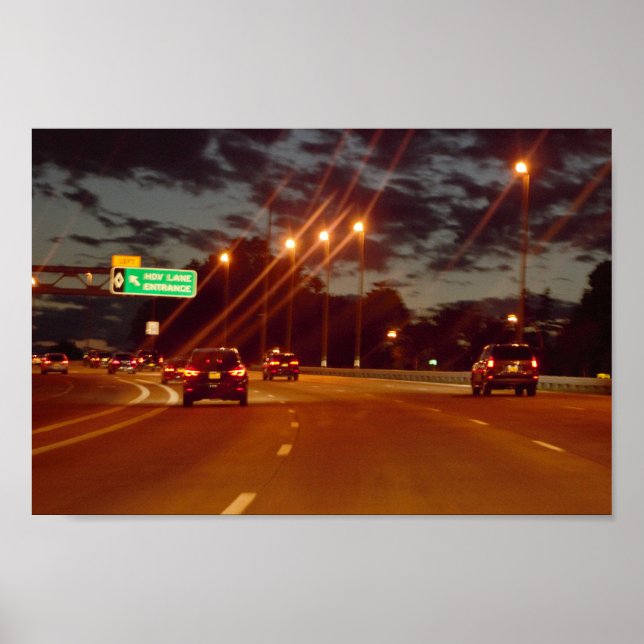 Highway at Night Poster (Front)