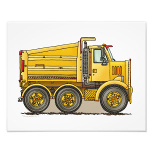 Highway Dump Truck Photo Print