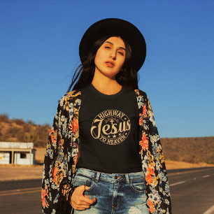 Highway jesus to heaven retro T-Shirt