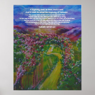 Highway of Holiness Prophetic Art by Andrea Riley Poster