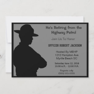 Highway Patrolman Retirement Invitation