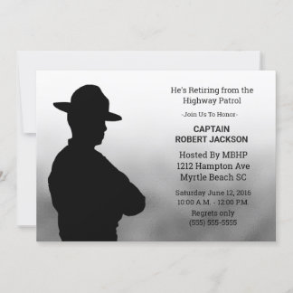 Highway Patrolman Retirement Invitation