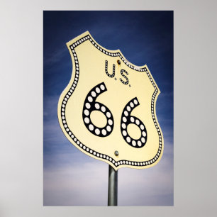 Highway Route 66 Sign