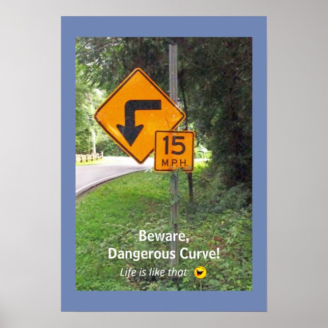 Highway sign with unintentional Humourous Message (Front)