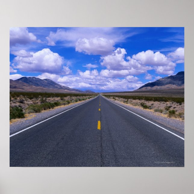 Highway Through Death Valley, California Poster (Front)