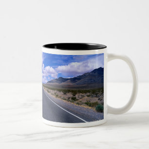 Highway Through Death Valley, California Two-Tone Coffee Mug