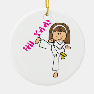 Hii Yaa Karate Ceramic Tree Decoration