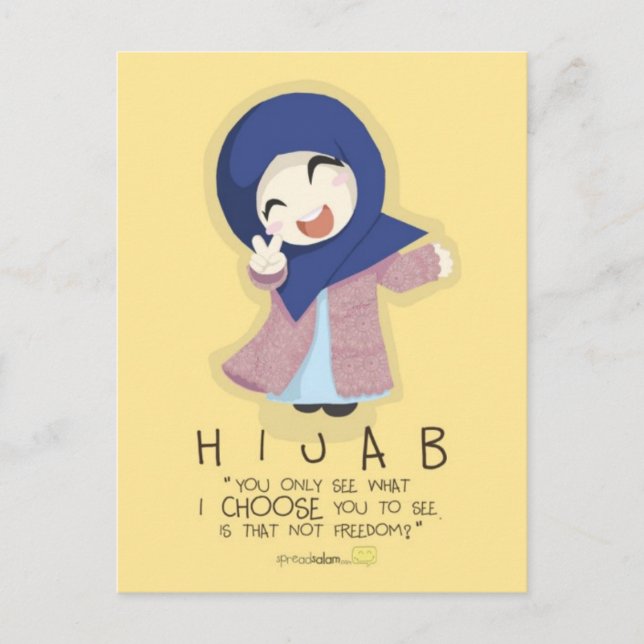 Hijab is Freedom Postcard (Front)