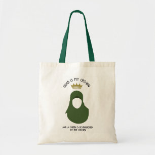 Hijab is my crown - HIJAB - AVO - FACELESS Tote Bag