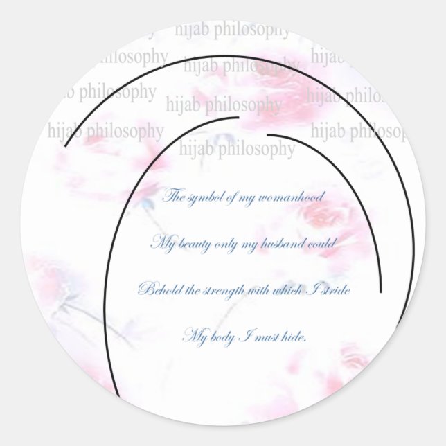Hijab Philosophy Sticker (Front)