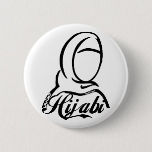 Hijabi 6 Cm Round Badge