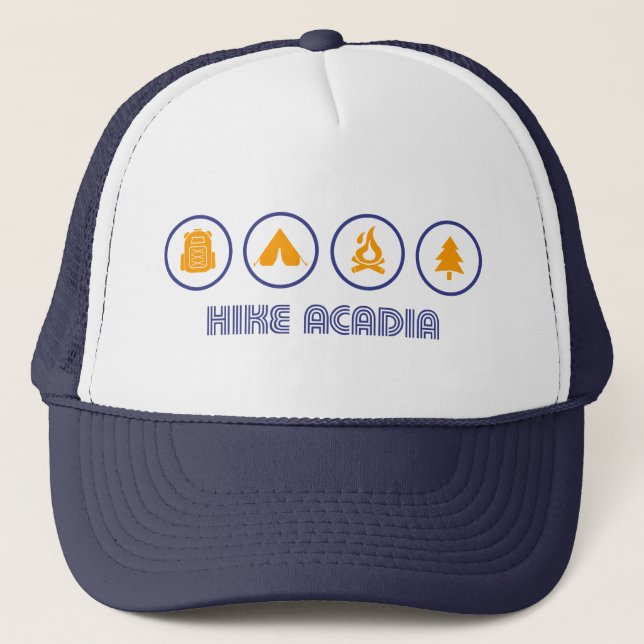 Hike Acadia Maine Trucker Hat (Front)