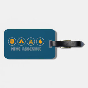 Hike Asheville North Carolina Luggage Tag