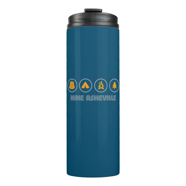 Hike Asheville North Carolina Thermal Tumbler (Front)