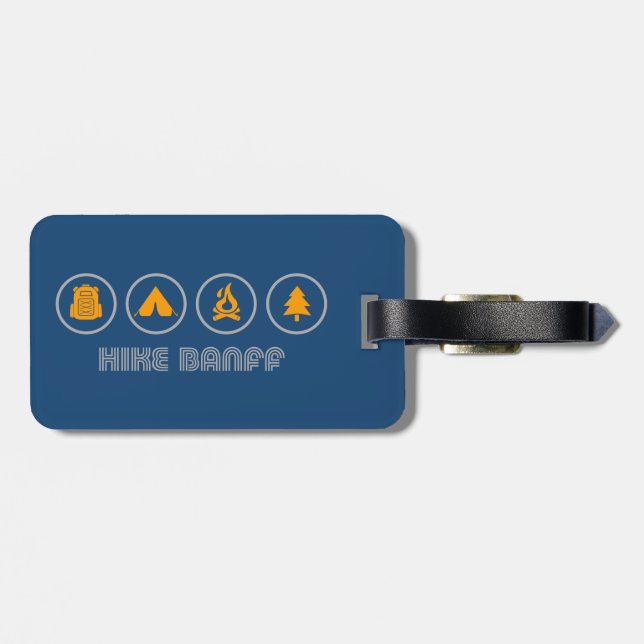 Hike Banff National Park Luggage Tag (Back Horizontal)