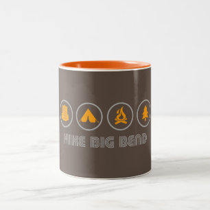 Hike Big Bend Texas Two-Tone Coffee Mug