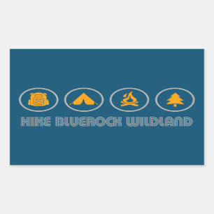 Hike Bluerock Wildland Provincial Park Rectangular Sticker