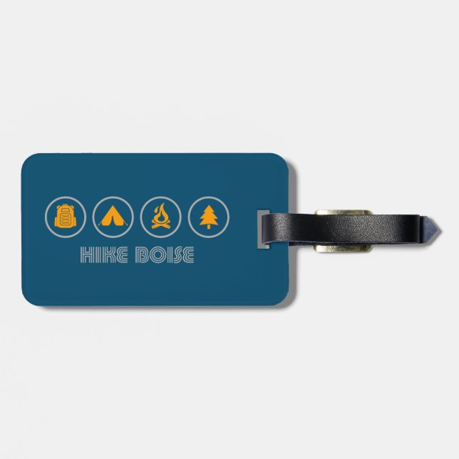 Hike Boise Idaho Luggage Tag (Back Horizontal)