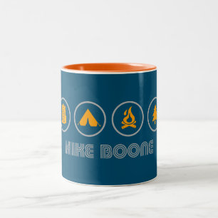 Hike Boone North Carolina Two-Tone Coffee Mug