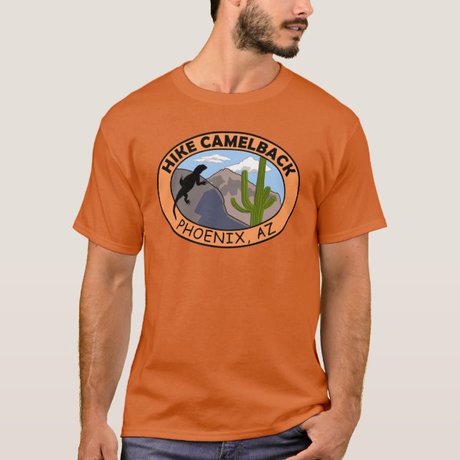 Hike Camelback Phoenix Arizona Oversized T-Shirt (Front)