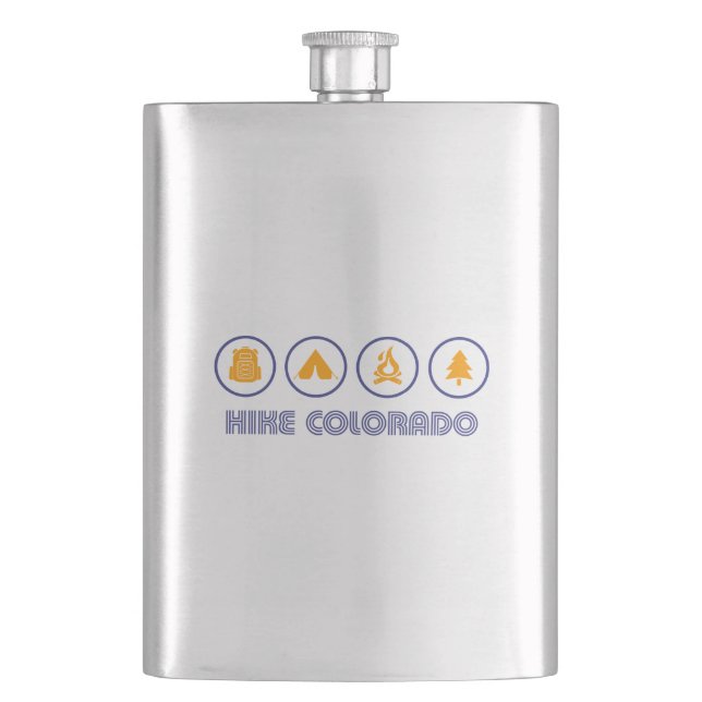 Hike Colorado Hip Flask (Front)