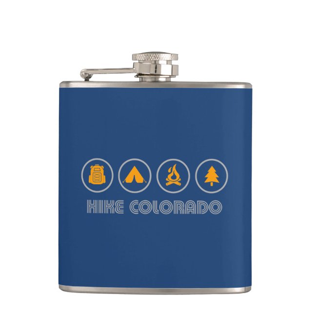 Hike Colorado Hip Flask (Front)