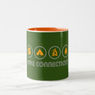 Hike Connecticut Two-Tone Coffee Mug