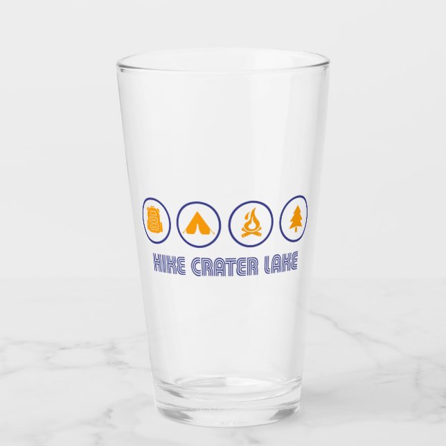 Hike Crater Lake National Park Glass (Front)