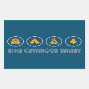 Hike Cuyahoga Valley National Park Rectangular Sticker