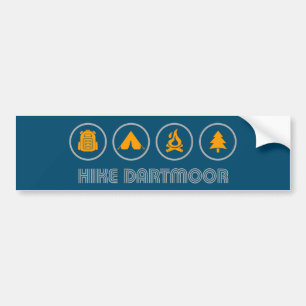 Hike Dartmoor National Park Bumper Sticker