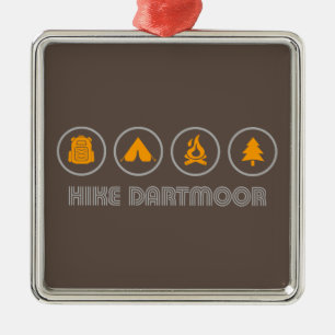 Hike Dartmoor National Park Metal Tree Decoration