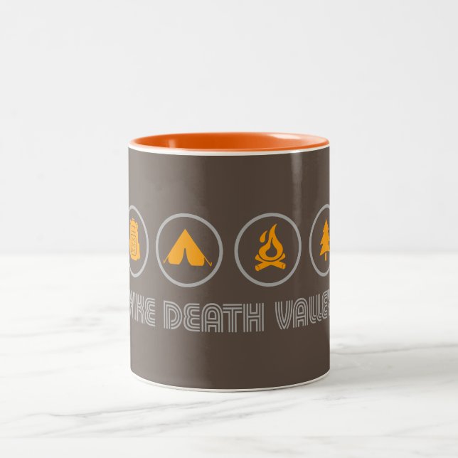 Hike Death Valley National Park Two-Tone Coffee Mug (Center)