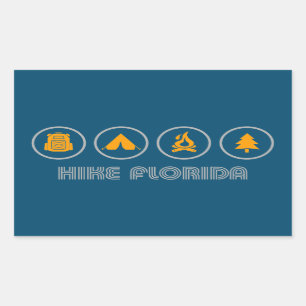Hike Florida Rectangular Sticker