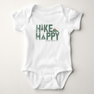 Hike Happy Camper Hiker Hiking Family Personalised Baby Bodysuit