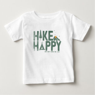 Hike Happy Camper Hiker Hiking Family Personalised Baby T-Shirt