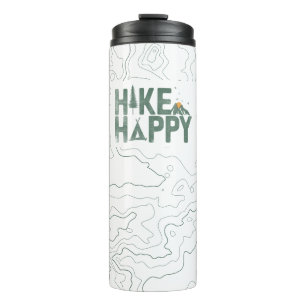 Hike Happy Camper Hiker Hiking Family Personalised Thermal Tumbler