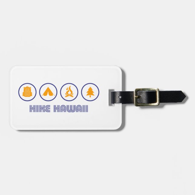 Hike Hawaii Luggage Tag (Front Horizontal)