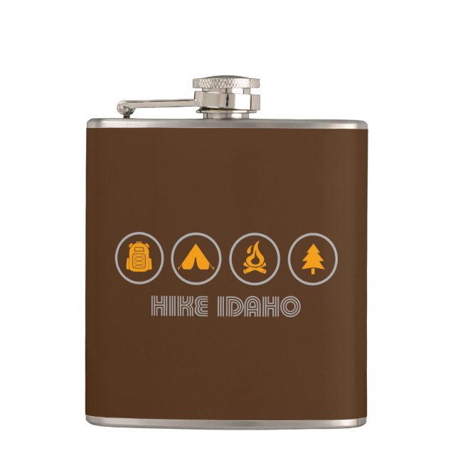 Hike Idaho Hip Flask (Front)