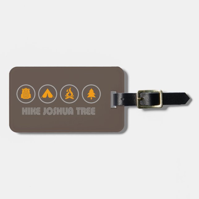 Hike Joshua Tree National Park Luggage Tag (Front Horizontal)